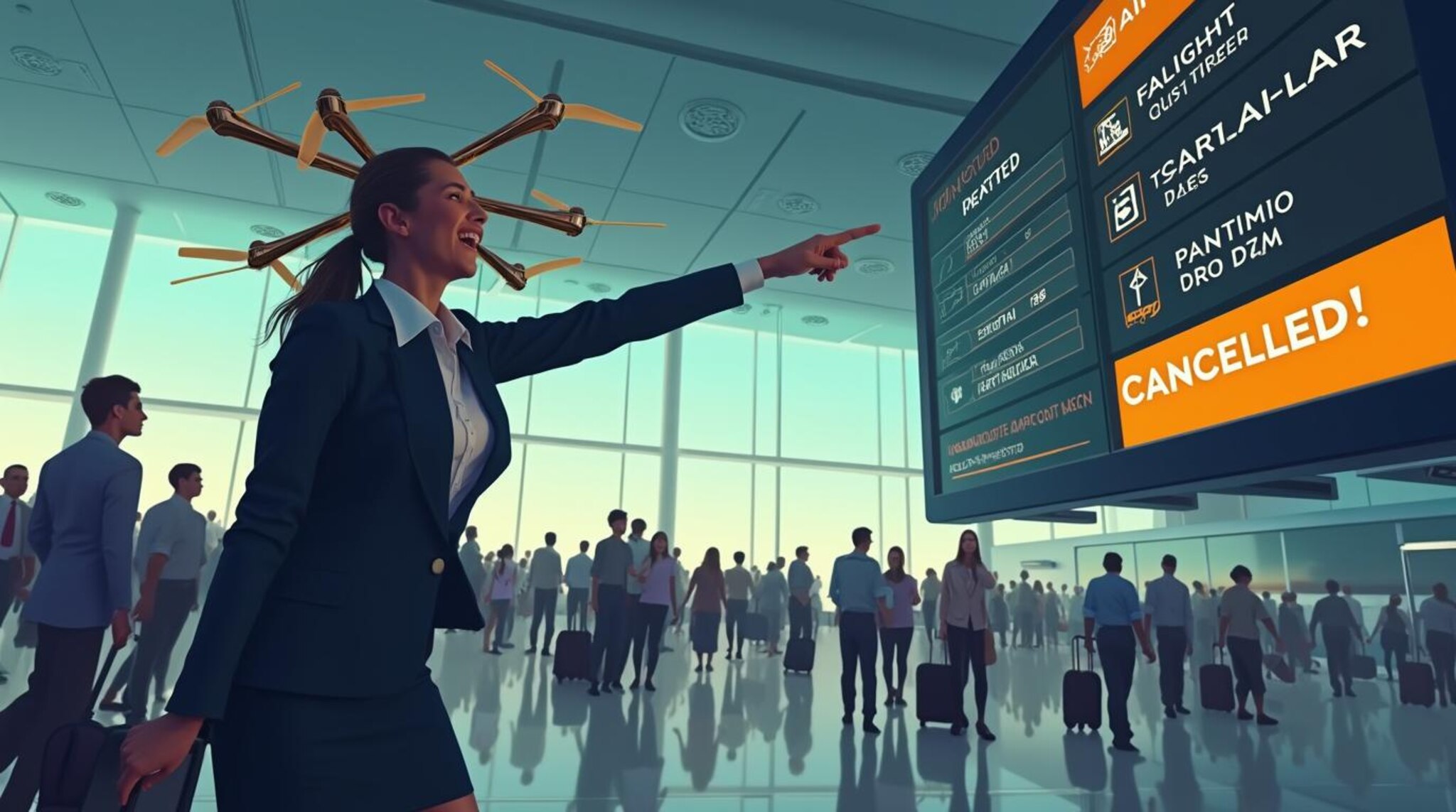 Airport Chaos: Mysterious Drones Ground Thousands